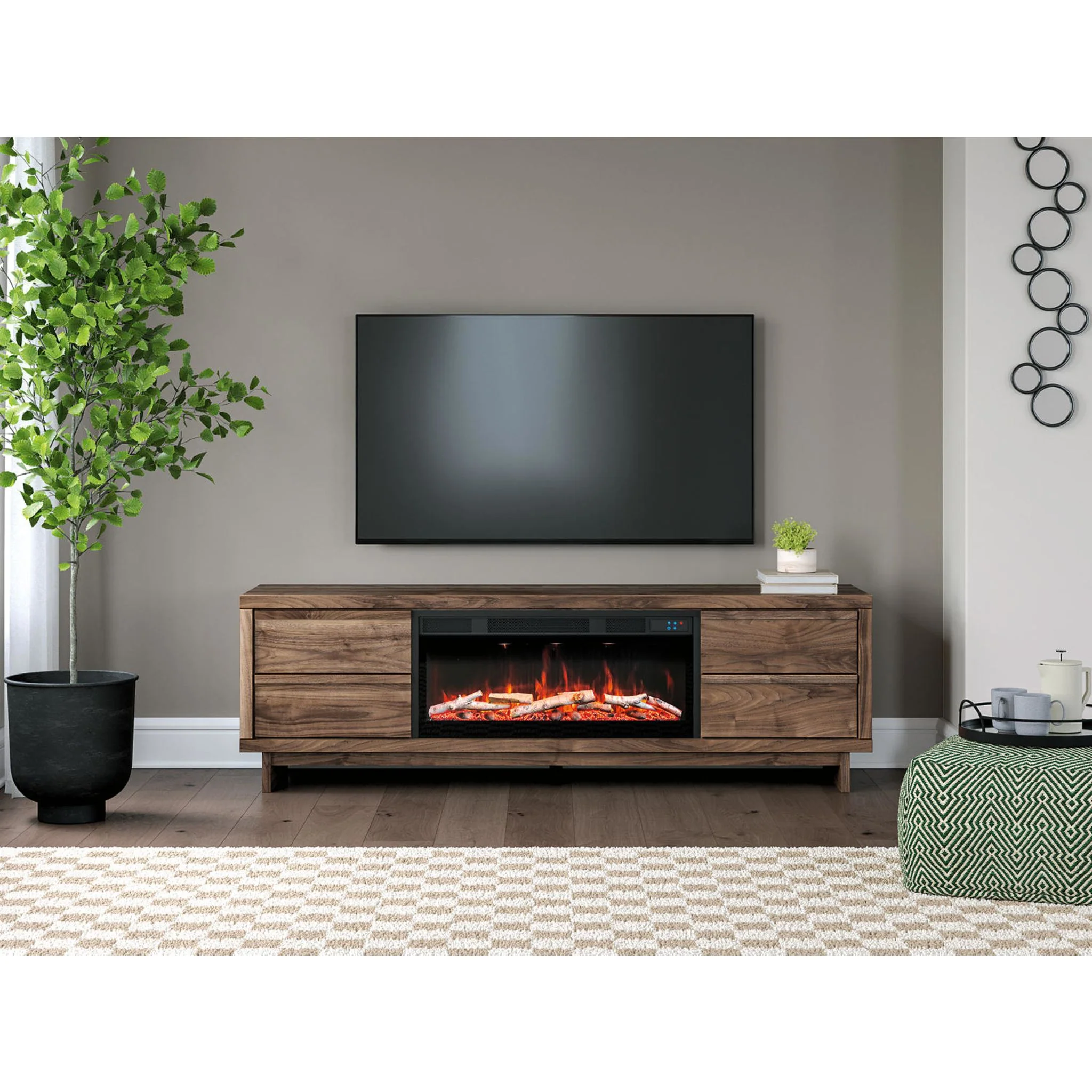 Zadilyn TV Stand with Fireplace - Image 8