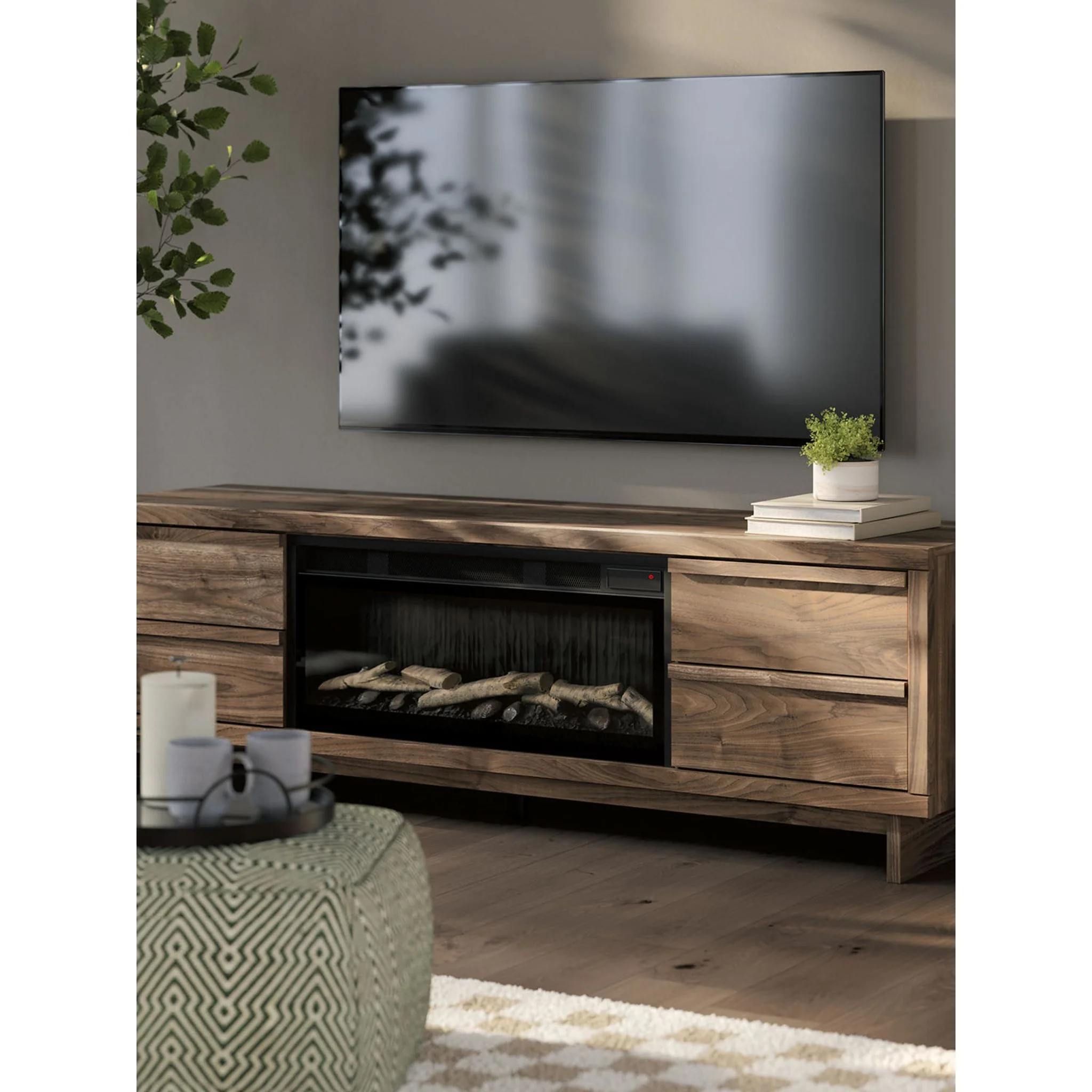 Zadilyn TV Stand with Fireplace - Image 9