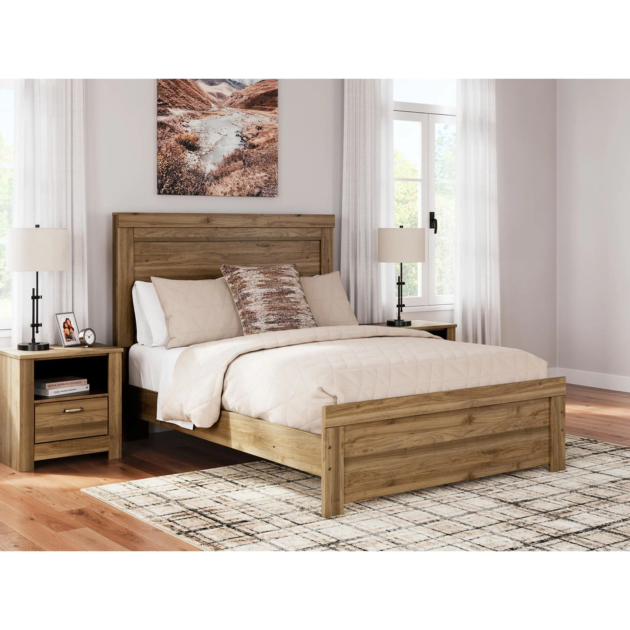 Zanbrook-Exclusive 5 Piece Panel Bedroom - Image 3