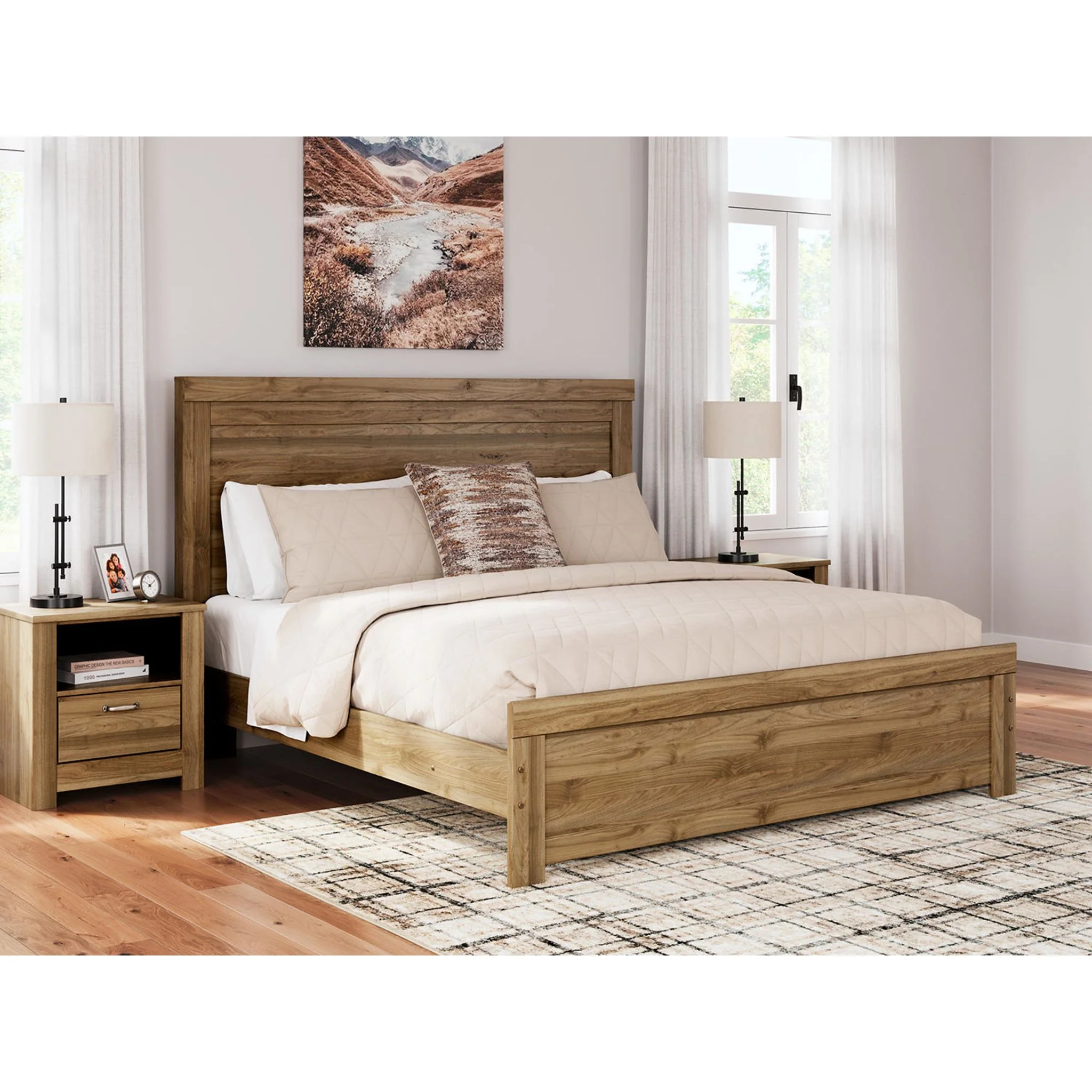 Zanbrook-Exclusive 5 Piece Panel Bedroom - Image 37