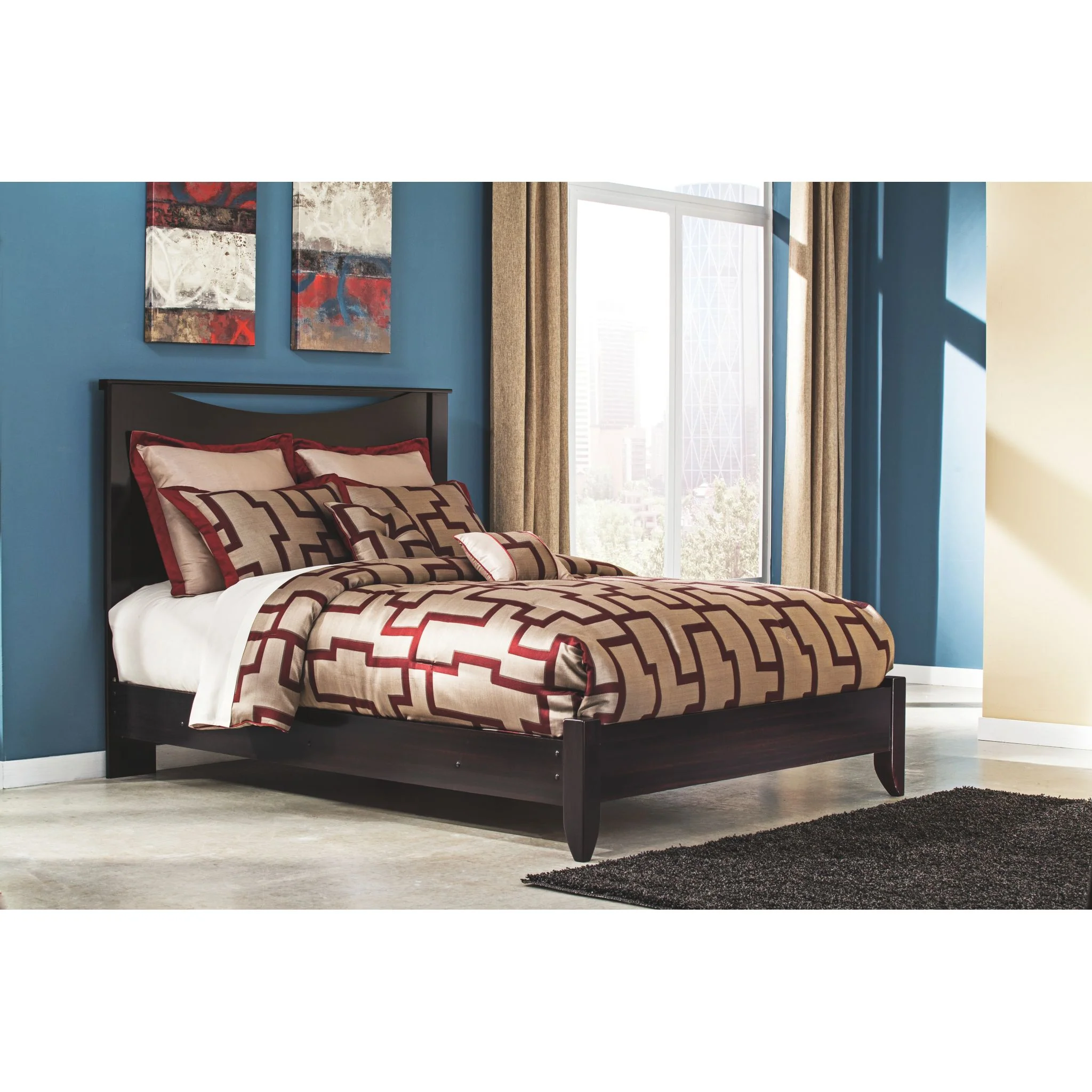 Zanbury 3 Piece Queen Panel Bed - Image 2