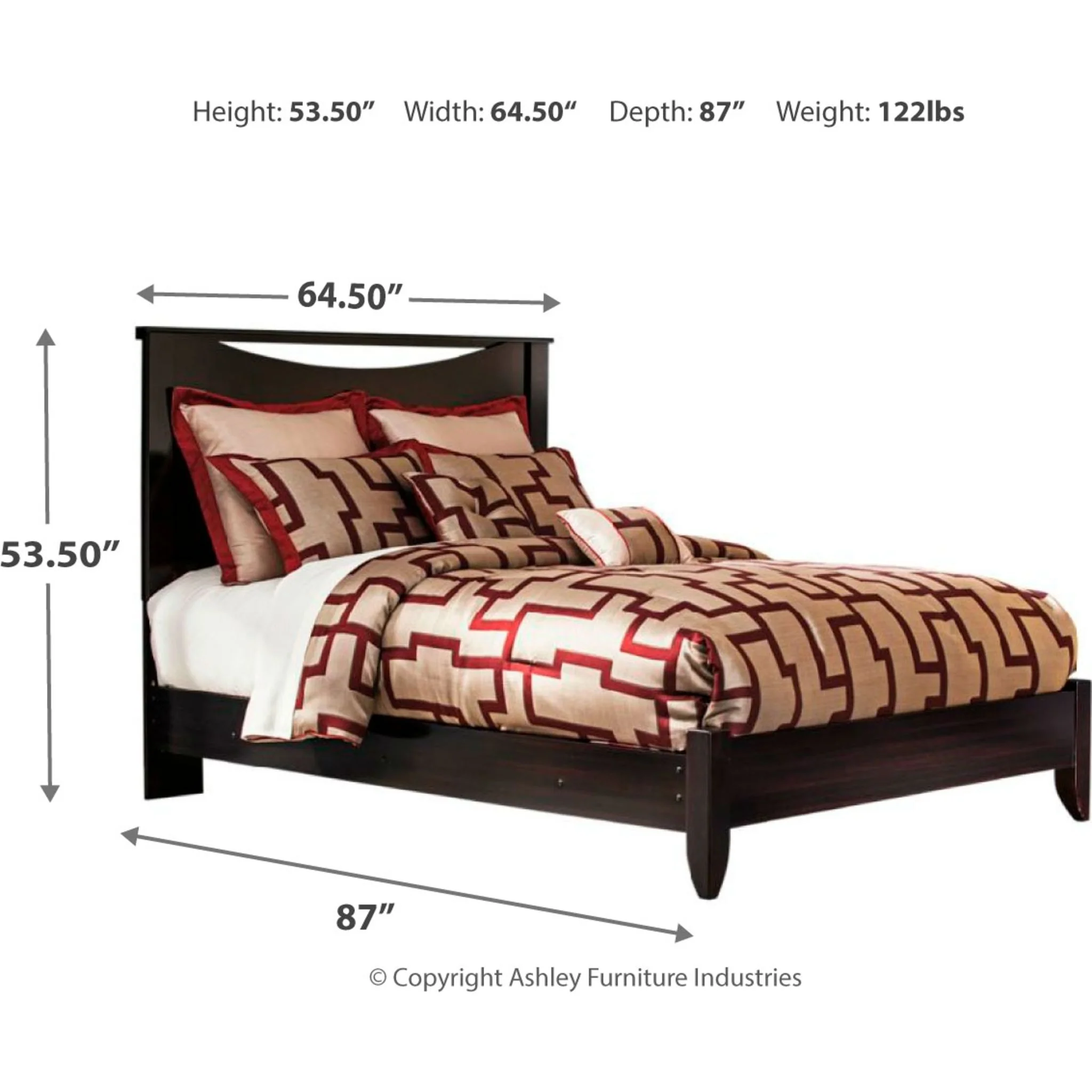 Zanbury 3 Piece Queen Panel Bed - Image 4