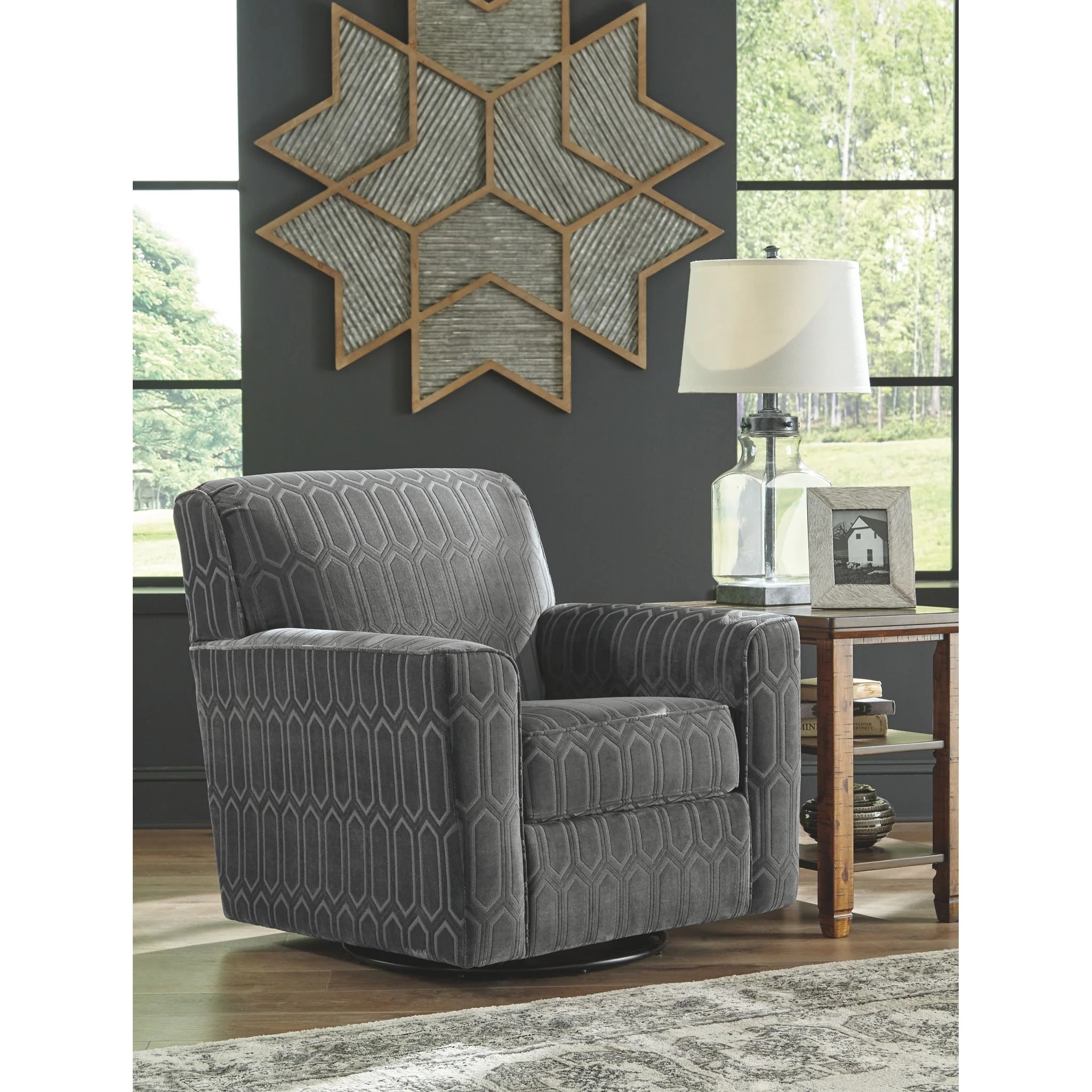 Zarina Swivel Accent Chair - Image 6