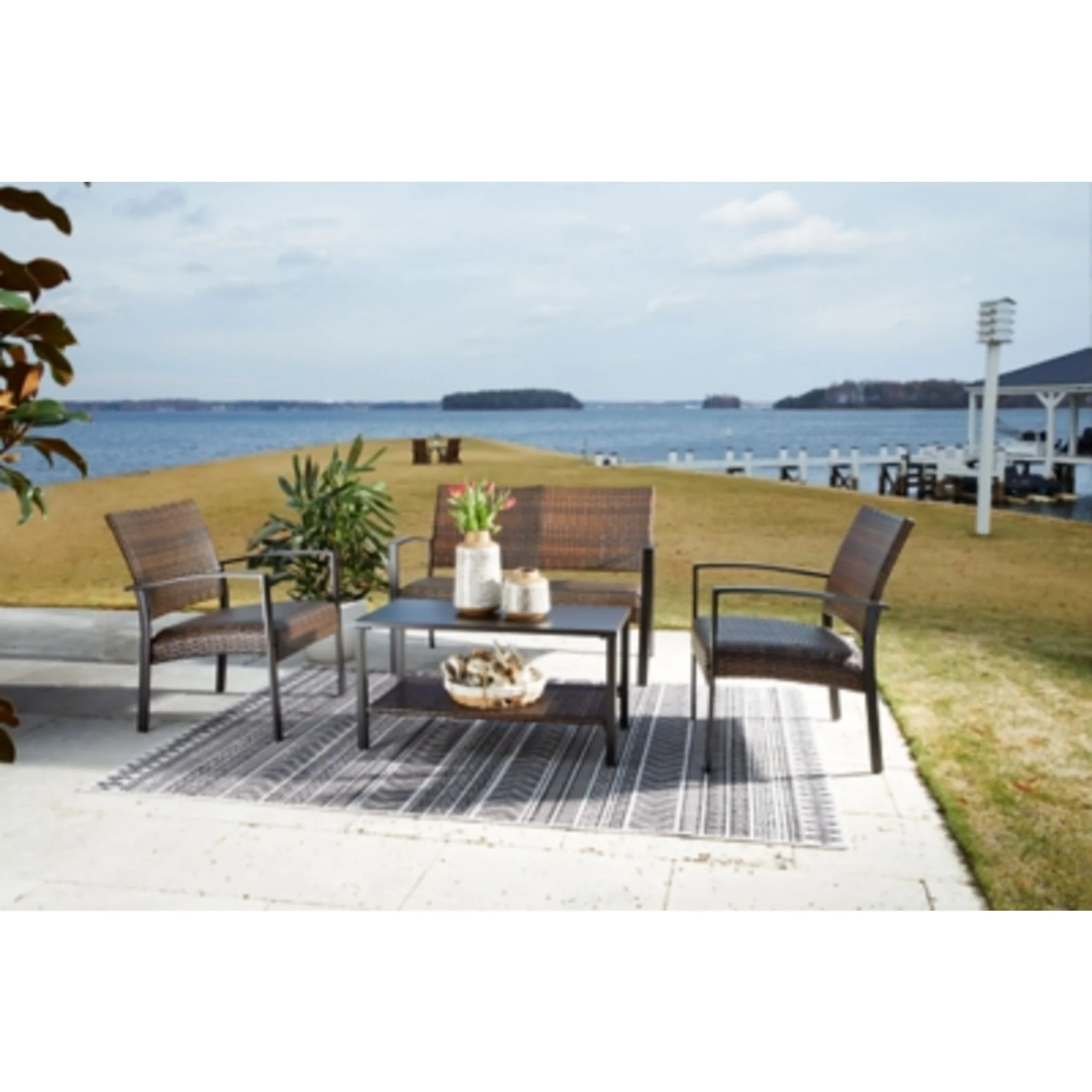 Outdoor Zariyah 4 Piece Outdoor Seating - Image 2