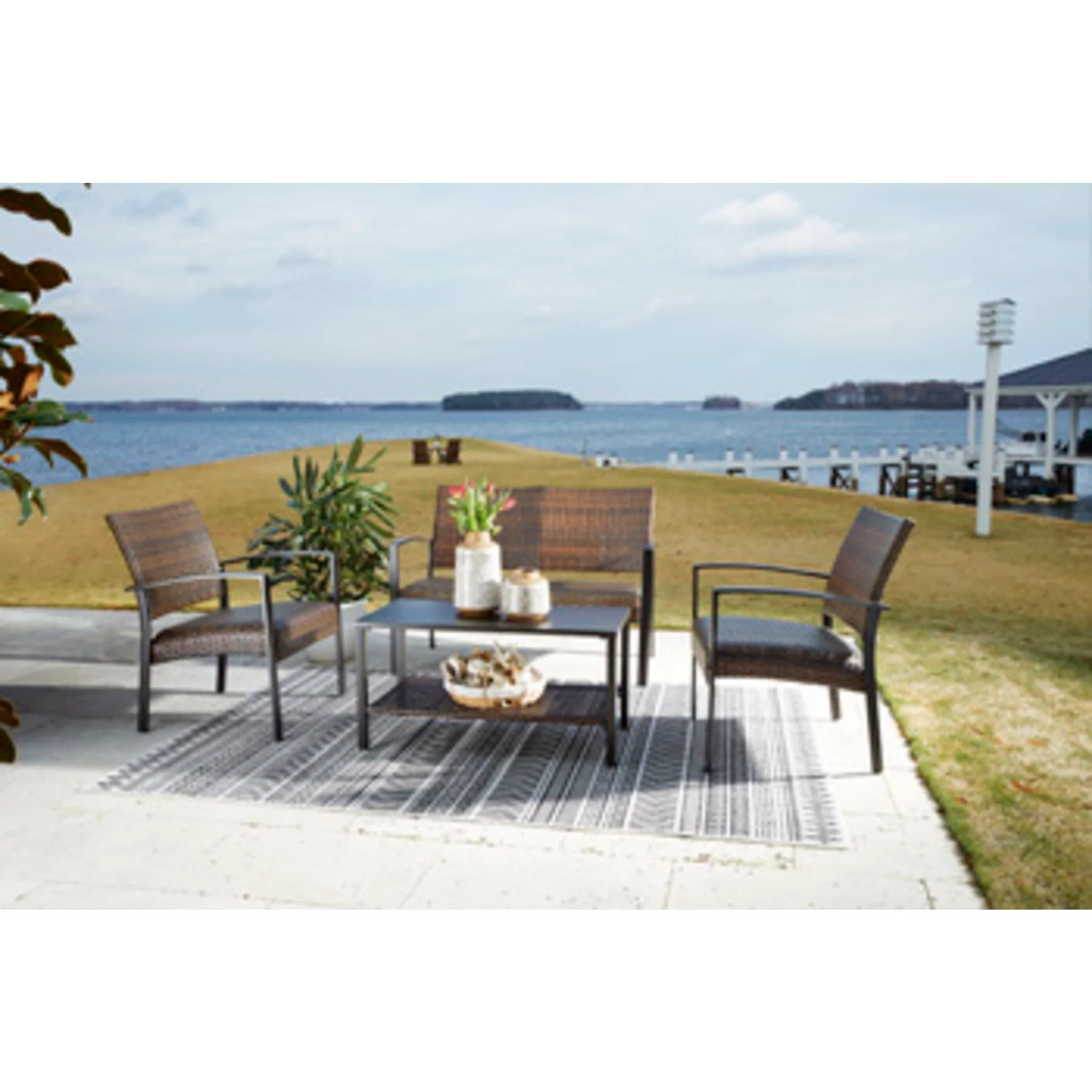 Outdoor Zariyah 4 Piece Outdoor Seating - Image 3