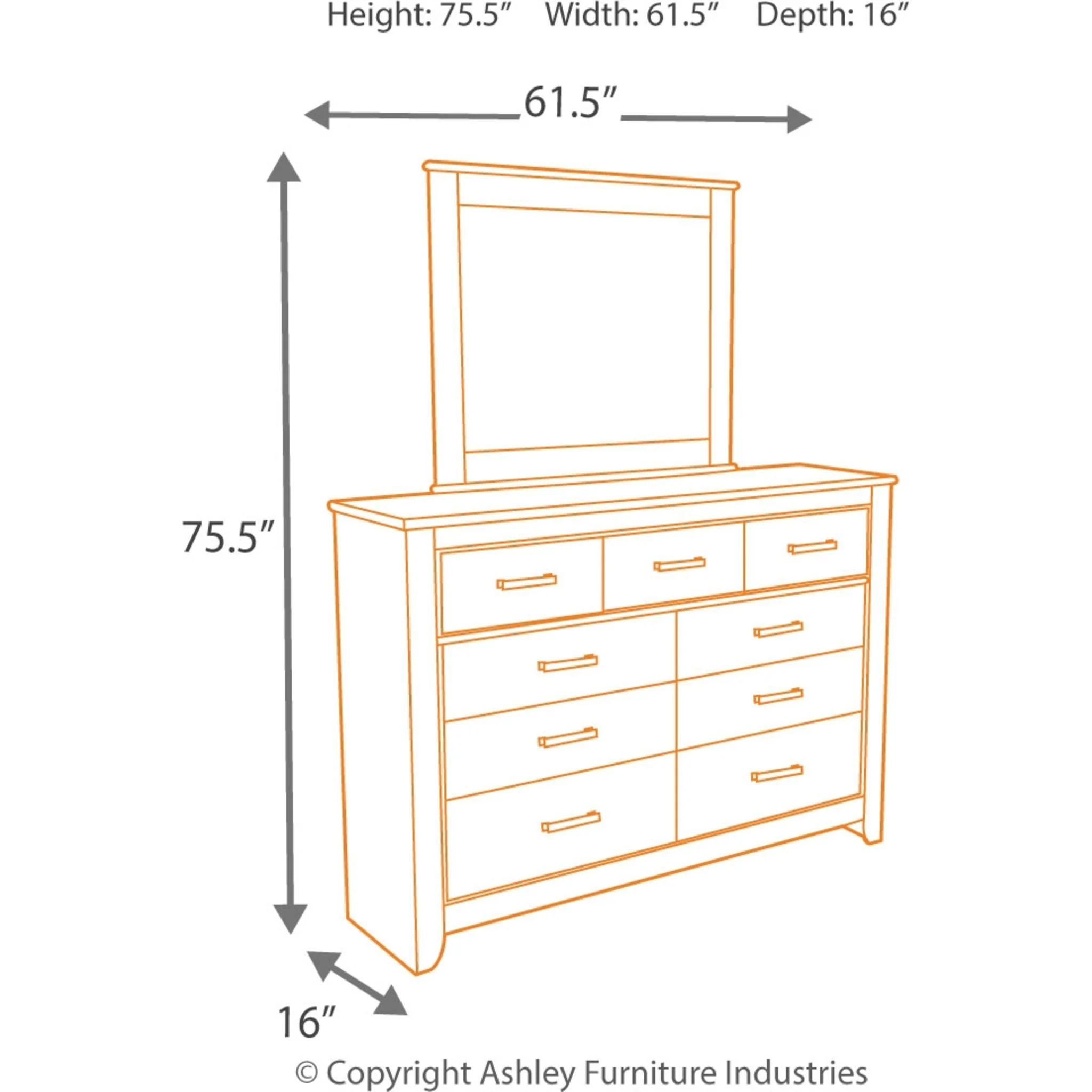 Zelen 5 Piece Full Panel Bedroom - Image 6