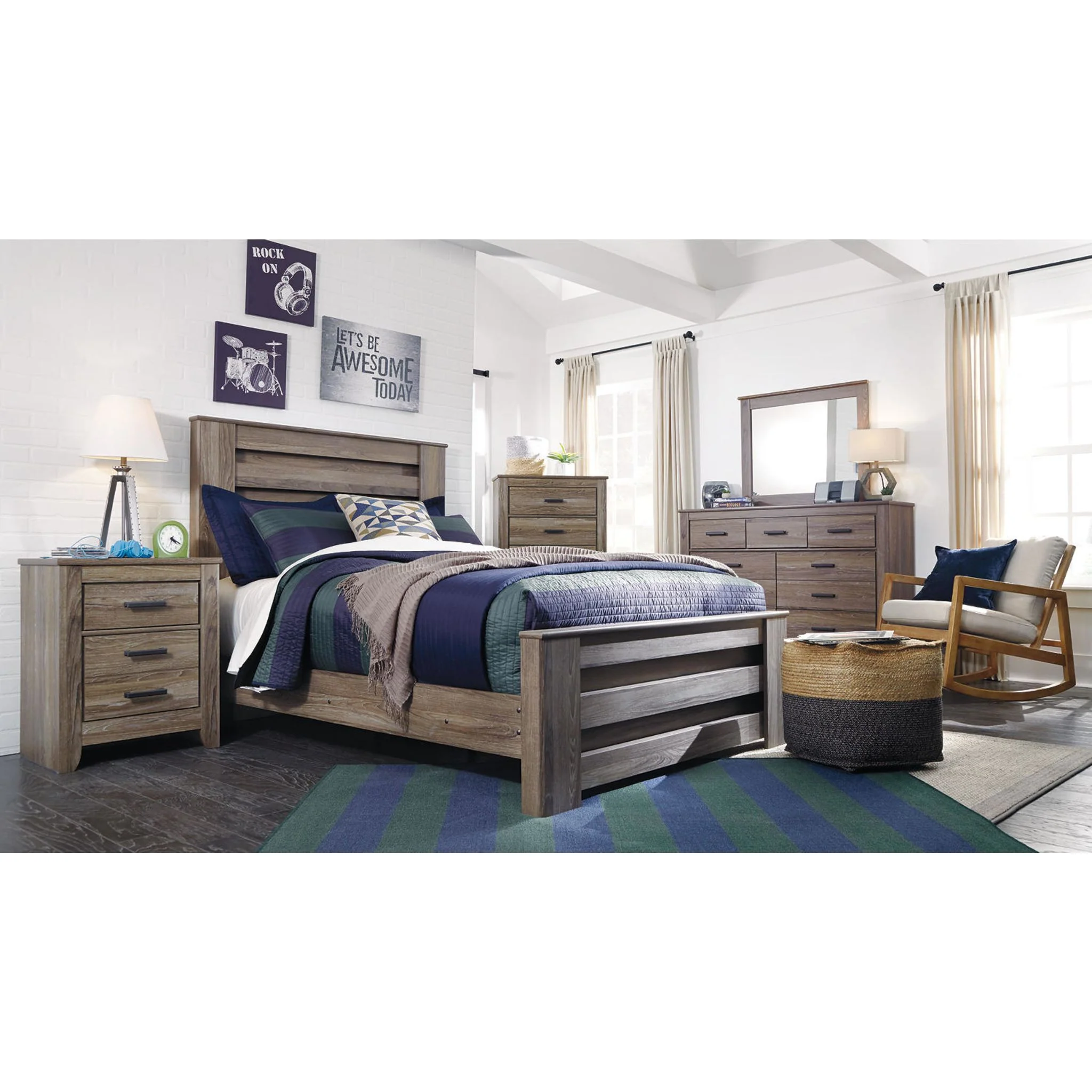 Zelen Full Panel Bed - Image 15