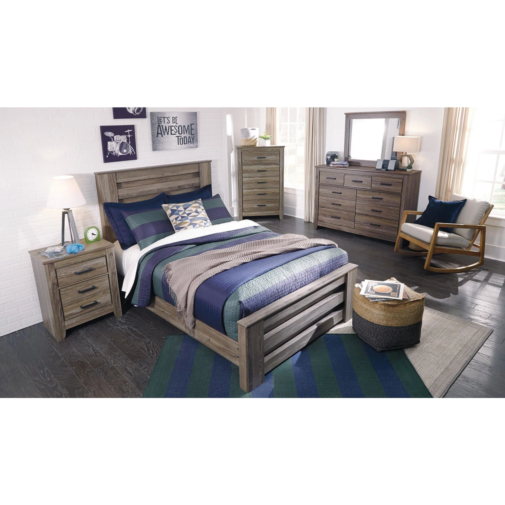 Zelen Full Panel Bed - Image 17