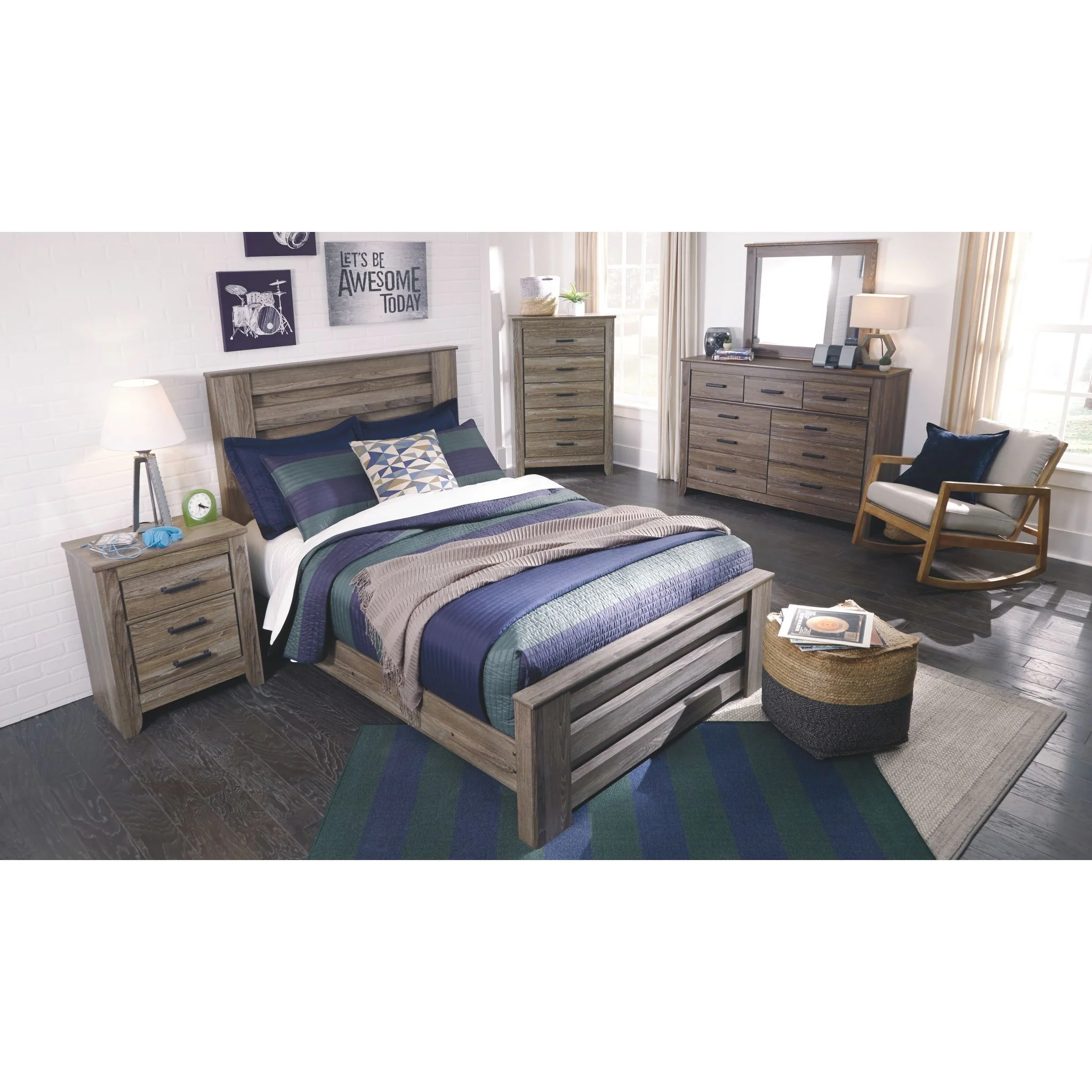 Zelen Full Panel Bed - Image 8