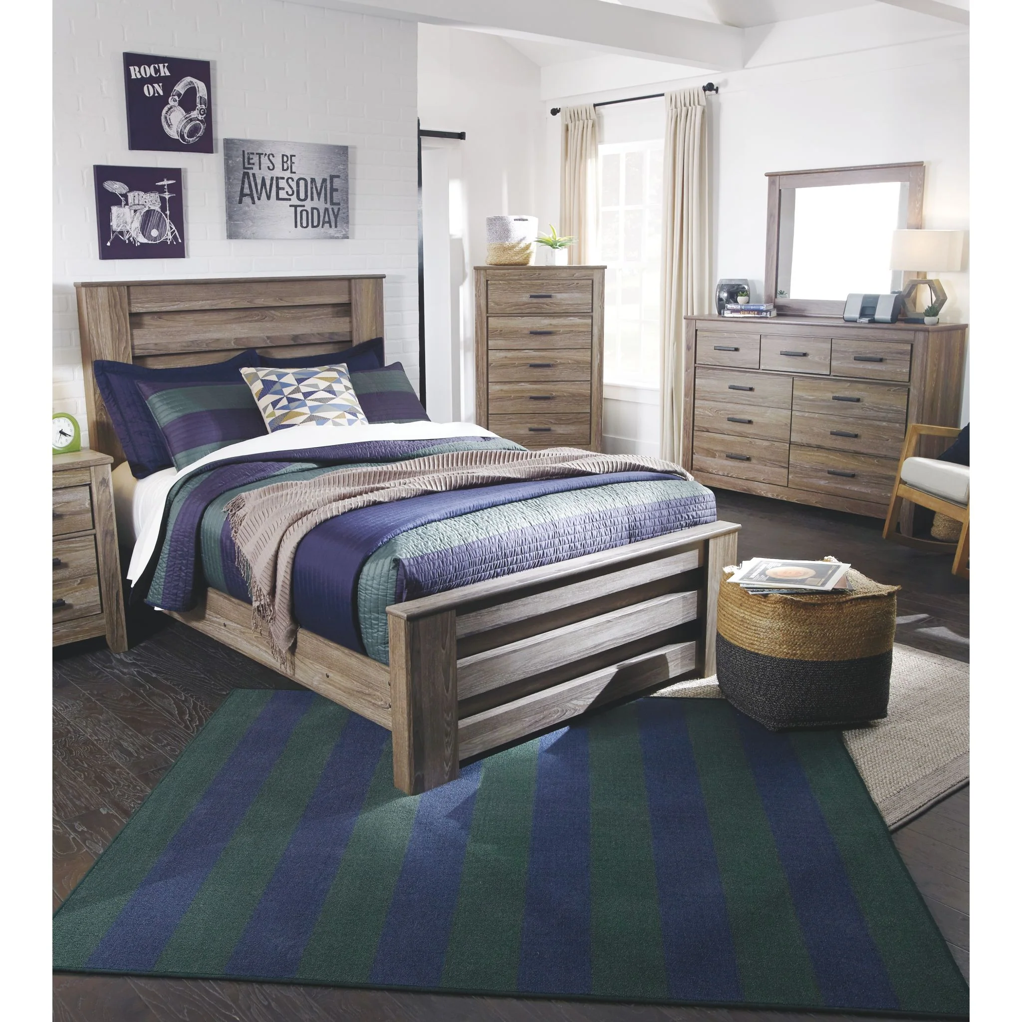 Zelen Full Panel Bed - Image 9