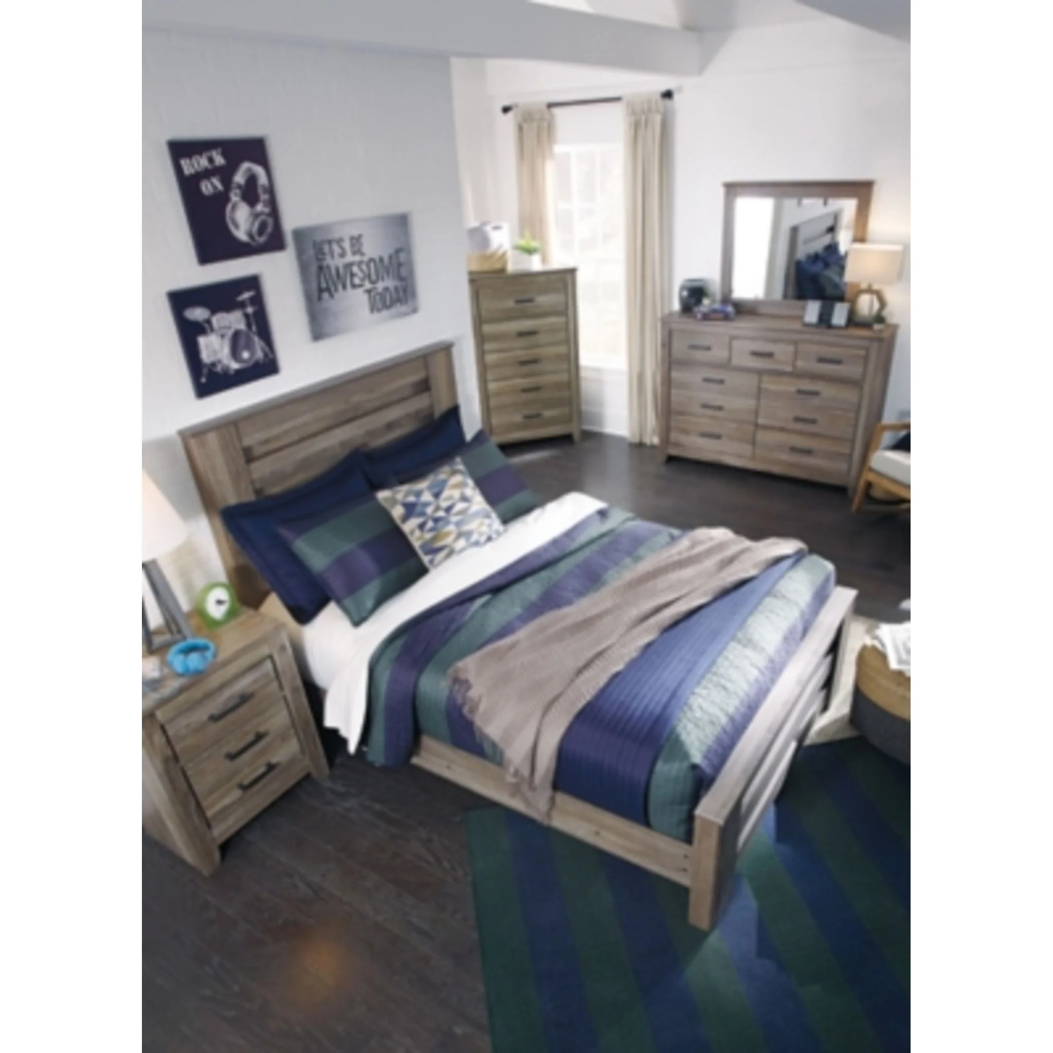 Zelen Full Panel Headboard - Image 4