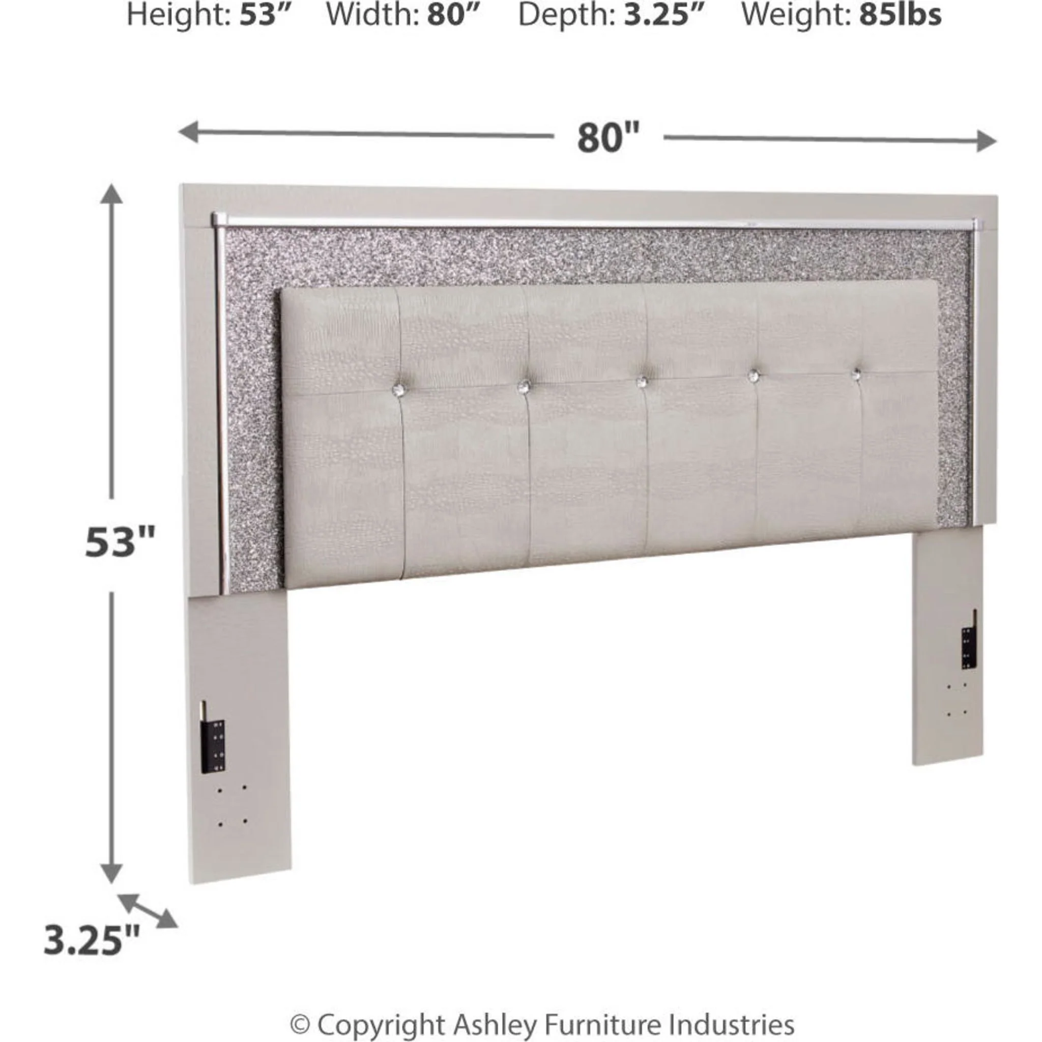 Zyniden King Upholstered Headboard - Image 9